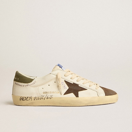 GOLDEN GOOSE KOREA(골든구스) [공식 스토어] 골든구스 남성 슈퍼스타 GMF00101 F005194 11666 ...