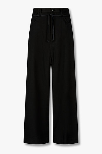 Yohji Yamamoto [REGULATION]와이드 레그 레이온 팬츠 | 신세계V