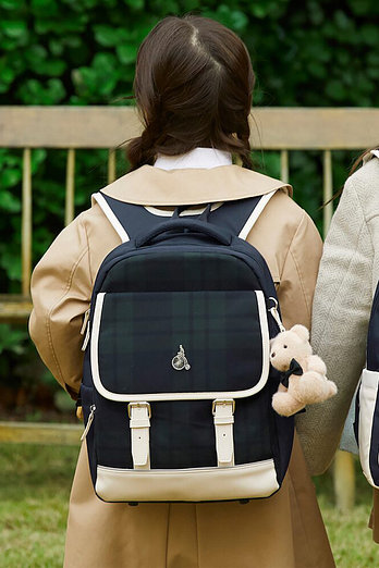 BEANPOLE KIDS [시즌오프30%][26SS 5%][BEANPOLE KIDS] 체크 클래식 플랩 책가방  그린 (BI61D4U04M) | 신세계V