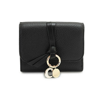 CHLOE [명품] 26SS 알파벳 스몰 코인 반지갑 블랙 CHC21WP945F57 001 50587590 | 신세계V