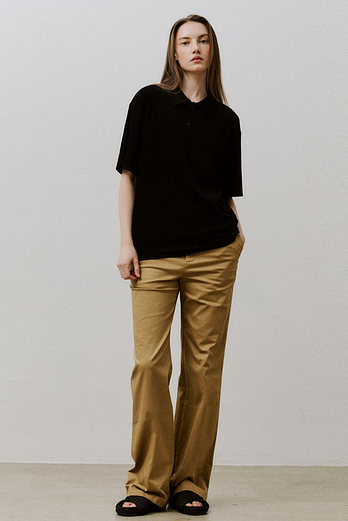 VIS A VIS [임수정 착용] NEW WIDE LEG PANTS (BEIGE) | 신세계V