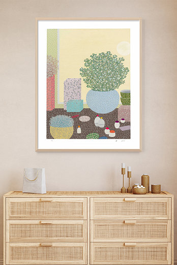 GURIM.COM 유의랑, 꼼꼼시리즈 (100 Editions) 판화, 67 x 90cm, 인테리어 그림 액자 | 신세계V