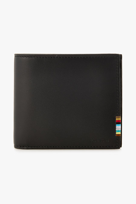 PAUL SMITH 레더 스트라이프 패치 폴드 지갑 | 신세계V