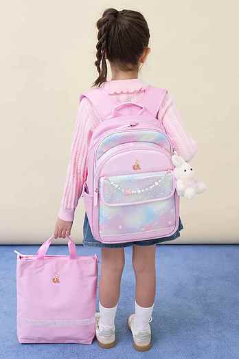 BEANPOLE KIDS [시즌오프30%][26SS 5%][BEANPOLE KIDS] 여아 오로라 책가방 2SET  라이트 핑크 (BI61D4G02Y) | 신세계V