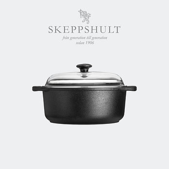 SKEPPSHULT 스켑슐트 무쇠냄비 4L+유리뚜껑 | 신세계V