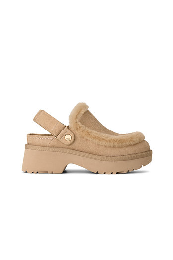 UGG [WOMEN] 스웨이드 양모 트리밍 클로그 (에스미 클로그) | 신세계V
