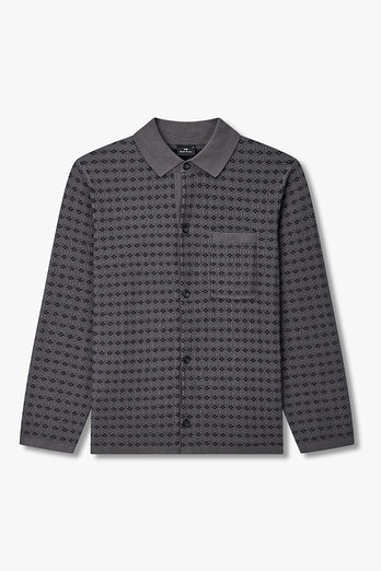 PAUL SMITH [PS PAUL SMITH] 남성 타일 패턴 니트 셔츠 | 신세계V