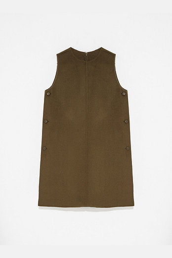 YVES SALOMON [공식] 이브살로몬 울 슬리브리스 드레스 | 신세계V