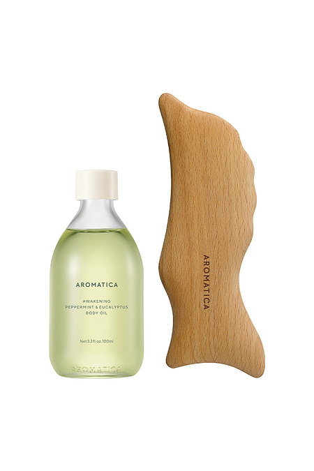 AROMATICA 아로마테라피 바디오일 & 돌고래 괄사 세트 (5종 택1) | 신세계V