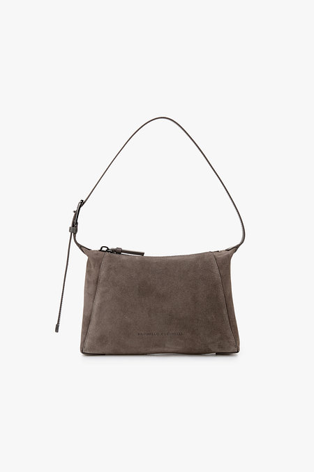 BRUNELLO CUCINELLI 여성 BC DUO 모닐리 패치 스웨이드 숄더백 | 신세계V