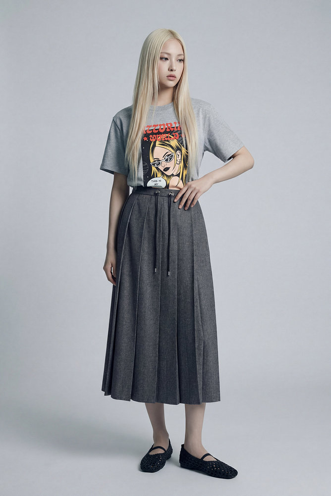 [STELLAR LEUNA] 그래픽 코튼 티셔츠