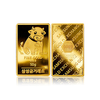 삼성금거래소 [삼성금거래소] 워낭 소 골드바 50g | 신세계V
