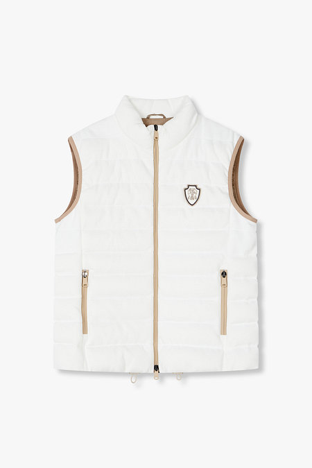 BRUNELLO CUCINELLI 여성 드로스트링 헴 다운 패딩 베스트 | 신세계V
