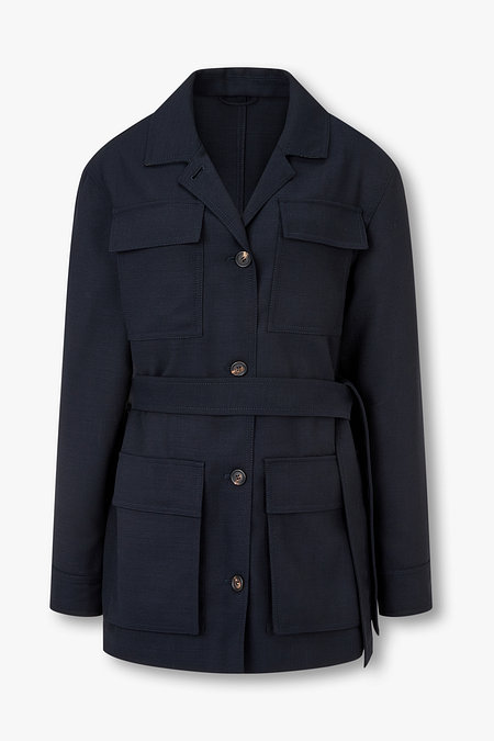 BRUNELLO CUCINELLI 여성 포켓 디테일 벨티드 자켓 | 신세계V