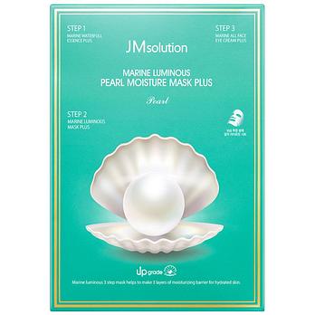 JM SOLUTION [JM솔루션] 제이엠솔루션 청광 마린 진주 모이스처 마스크 플러스 10매입 | 신세계V