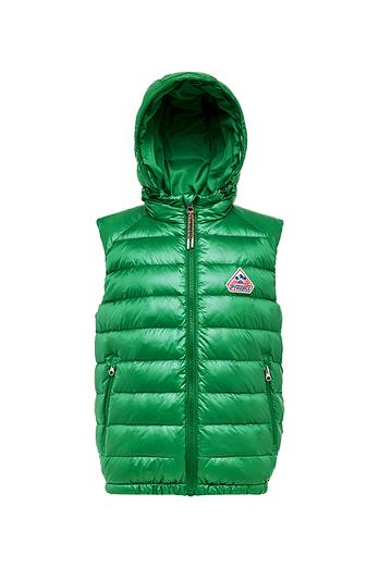 PYRENEX (24FW) 키즈 체슬린 (CHESLIN) 다운 후드 베스트 - FROG | 신세계V