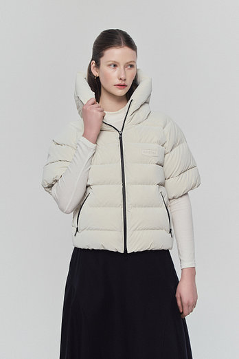 DUVETICA 사다멜릭 N(라이트 크림)(여성 반팔다운) | 신세계V