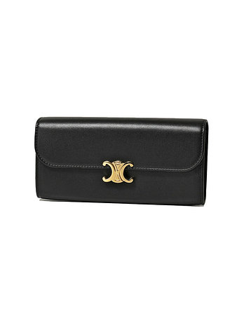 CELINE [CELINE] 26SS 트리오페 라지 플랩 장지갑 블랙 10E313 DPV 38NO | 신세계V