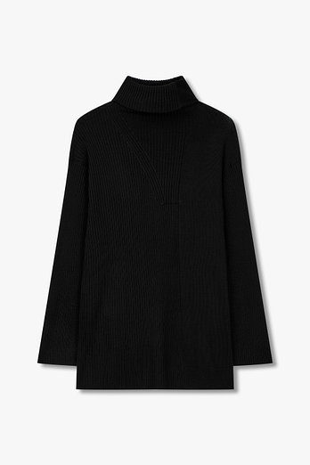 Yohji Yamamoto [HOMME]언발 리브드 터틀넥 풀오버 | 신세계V
