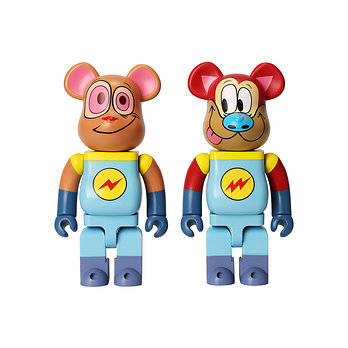KINKIROBOT 킨키로봇 400% 베어브릭 렌&스팀피 스페이스 매드니스 2PCS SET (2306005) | 신세계V