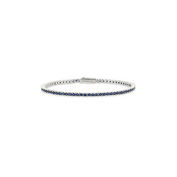 HYERES LOR 에센스 실버(W) 4프롱 랩 사파이어 테니스 팔찌 2mm HL4B65435W9 | 신세계V