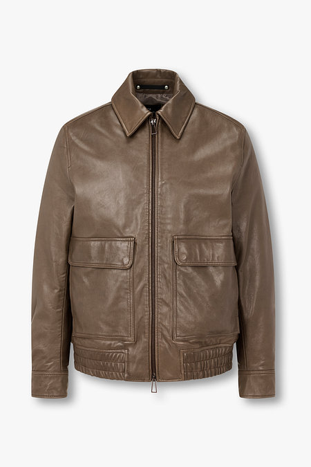 PAUL SMITH [PS PAUL SMITH] 레더 집업 블루종 | 신세계V