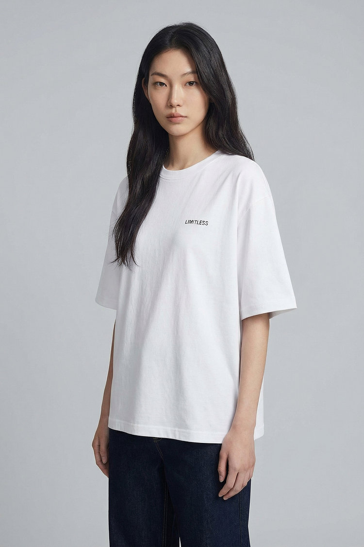 LIMITLESS 양면 그래픽 반팔 티셔츠