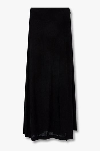 Yohji Yamamoto [FEMME]코튼 저지 버튼 롱 스커트 | 신세계V