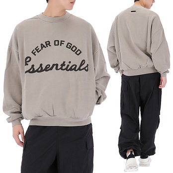 FEAR OF GOD [피어오브갓] 에센셜 트레이닝 90s 크루넥 스웨트셔츠 192SP264453F FADEDSEAL | 신세계V