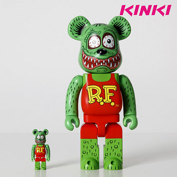 KINKIROBOT 킨키로봇 400%+100% 베어브릭 랫 핑크 (2208009) | 신세계V