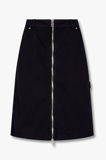 ALEXANDERWANG 지퍼드 미드라이즈 미디 스코트 | 신세계V