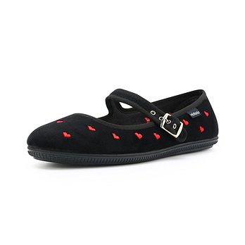 VICTORIA SHOES 빅토리아 오다 메리제인 패턴하트 (1049924-NEGRO) | 신세계V