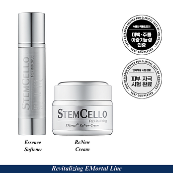 STEMCELLO [스템셀로] ★기초 2종 SET★ 이모탈 에센스 소프너, 리뉴 크림 / 쇼핑백 증정 | 신세계V