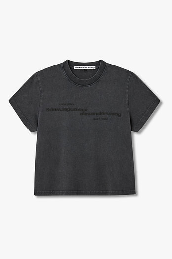 ALEXANDERWANG 미러드 로고 프린트 티셔츠 | 신세계V