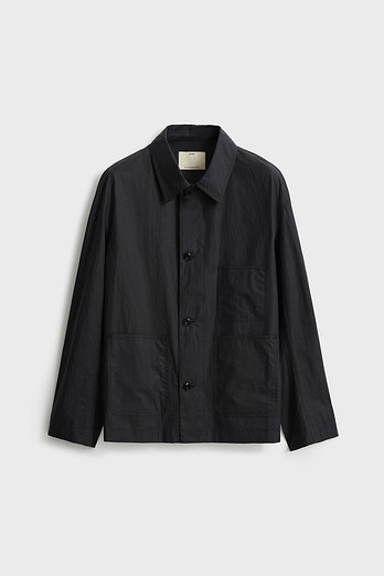 POTTERY Resin Coated Work Jacket_Black | 신세계V
