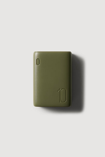 JAJU 고속 충전 보조배터리(10,000mAh) 카키 | 신세계V