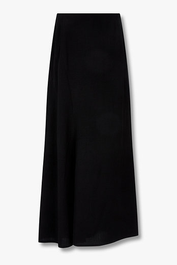 Yohji Yamamoto [FEMME]린넨 블렌드 솔리드 스커트 | 신세계V