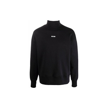 MSGM [명품] 15주년 로고 프린트 모크 넥 맨투맨 블랙 2000MM508 200001 99 49325340 | 신세계V