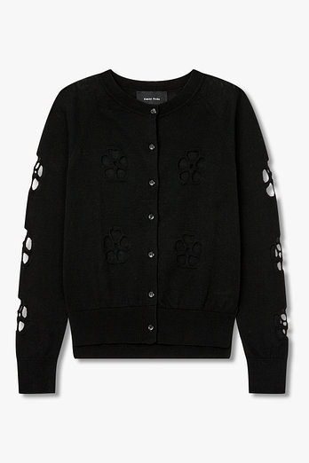 SIMONE ROCHA 데이지 컷아웃 니트 가디건 | 신세계V