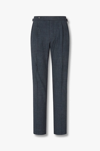 MAN ON THE BOON [LORO PIANA FABRIC] 체크 패턴 시어서커 팬츠 | 신세계V