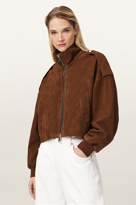 ALLSAINTS 올세인츠 로든 스웨이드 자켓 W024LE-4660 | 신세계V