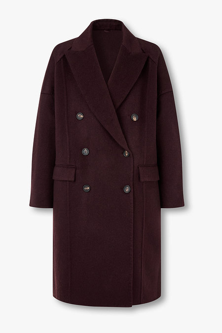 BRUNELLO CUCINELLI 여성 드롭 숄더 캐시미어 더블 코트 | 신세계V