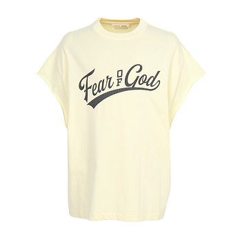 FEAR OF GOD [FEAR OF GOD] 피어오브갓 에센셜 남성 반팔티셔츠 RW00271 CHALK | 신세계V