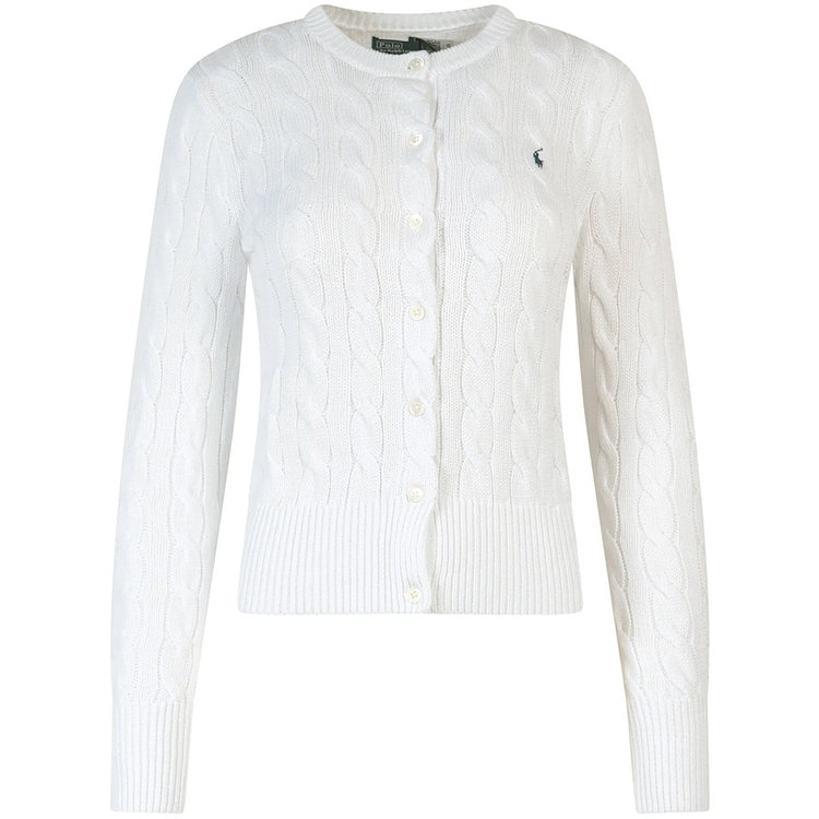 POLO RALPH LAUREN(폴로랄프로렌) [RALPH LAUREN] 25SS 포니 자수 클래식 가디건 화이트 ...