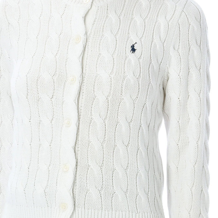 POLO RALPH LAUREN(폴로랄프로렌) [RALPH LAUREN] 25SS 포니 자수 클래식 가디건 화이트 ...