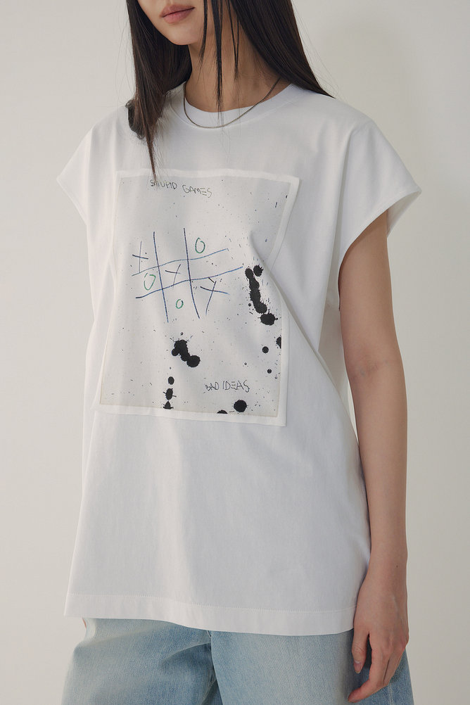 [BASQUIAT] 슬리브리스 릴렉스트 티