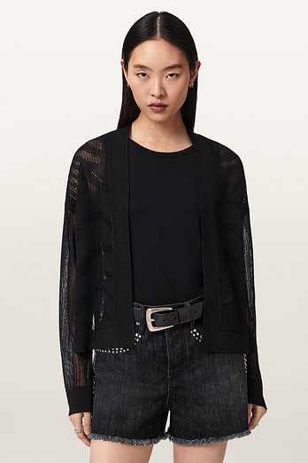 ALLSAINTS 올세인츠 메시 크롭 가디건 W086KE-5 | 신세계V