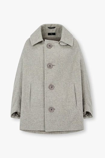 Yohji Yamamoto [Y's]울 블렌드 래글런 싱글 피코트 | 신세계V