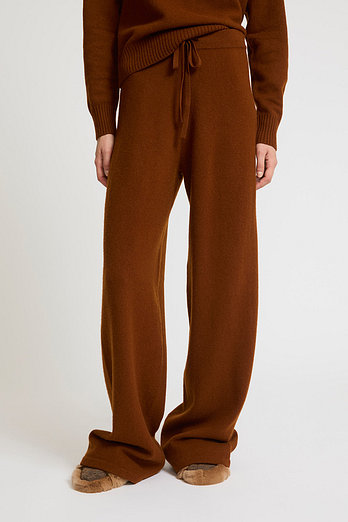 YVES SALOMON [공식] 이브살로몬 플라스트론 니트 팬츠 | 신세계V