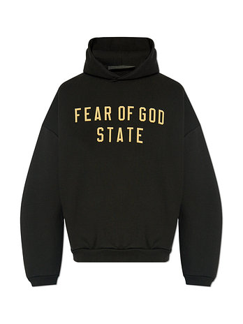 FEAR OF GOD [FEAR OF GOD] 25SS 에센셜 로고 기모 후드티 192BT246250F BLACK | 신세계V